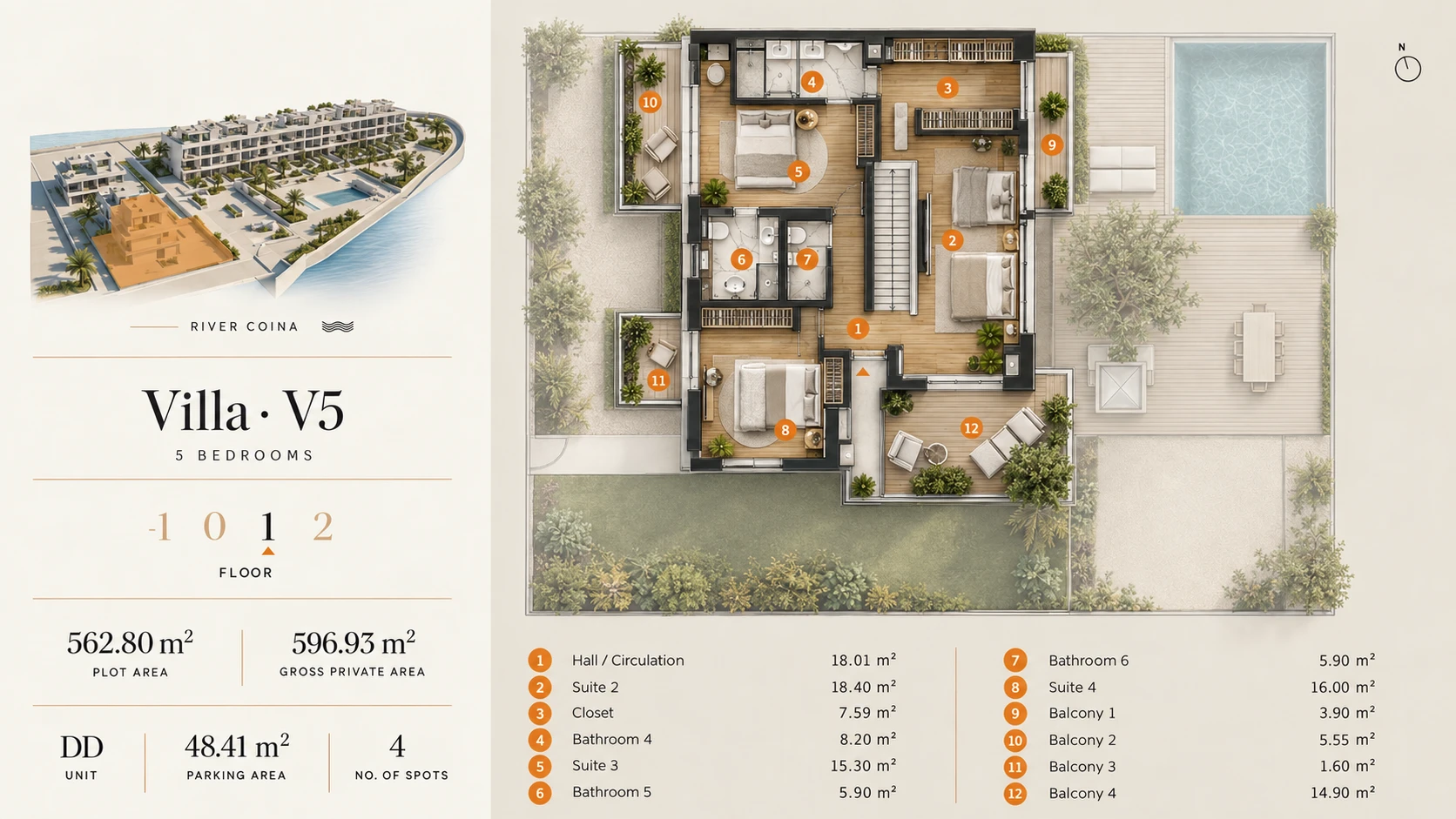 New Five-Bedroom Villa with Garden, Private Pool and Rooftop in Barreiro — from €1,700,000 - Property photo 15