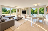 A magnificent penthouse flat with a 100 m² terrace in Chêne-bourg.
